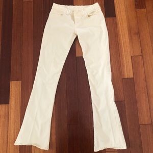 7 for All Mankind Yellow Bootcut Pants